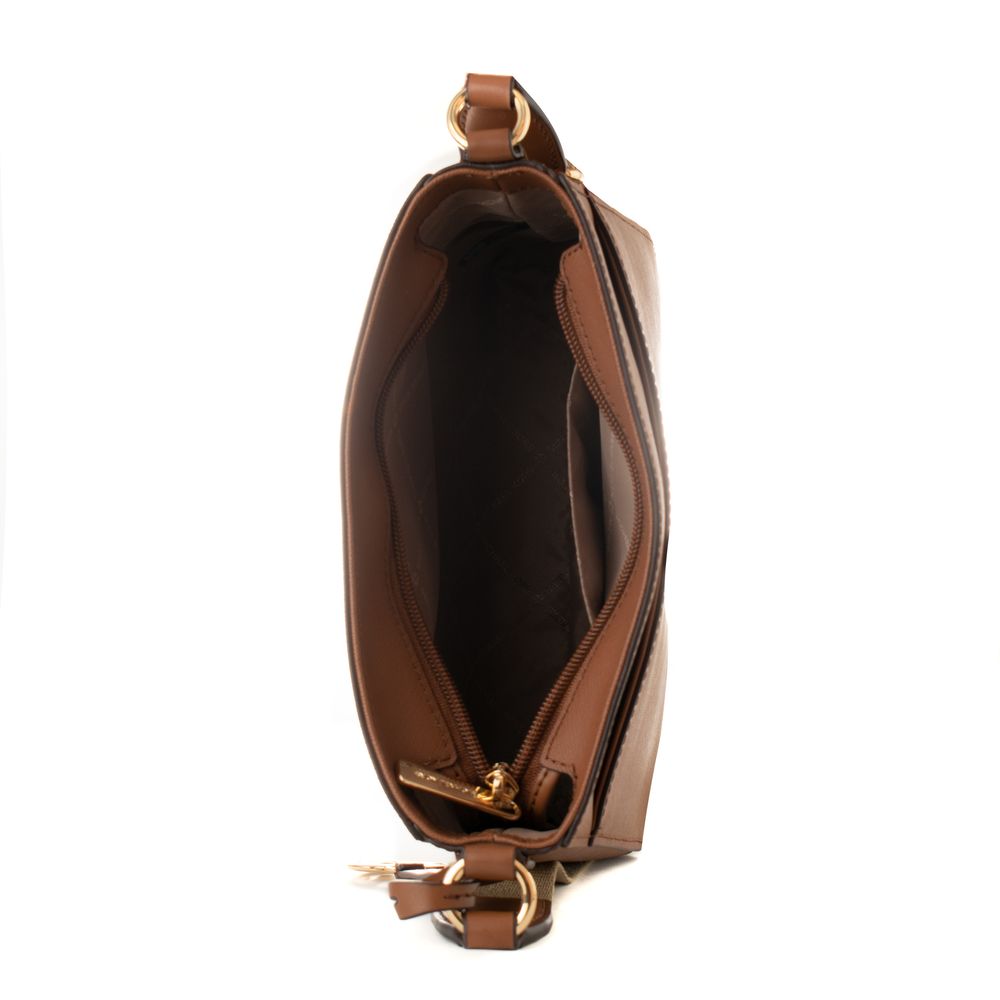 Michael Kors Brown Canvas Crossbody Bag - Image 3