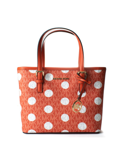 Michael Kors Orange Canvas Tote Bag