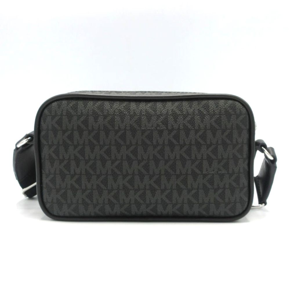 Michael Kors Black Canvas Crossbody Bag - Image 2