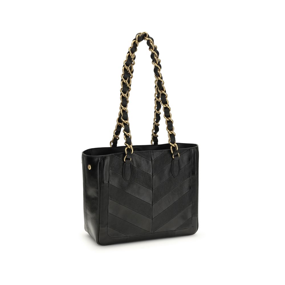 Valentino Garavani Black Napa Leather / Calf Bos Taurus Shoulder Bag - Image 3