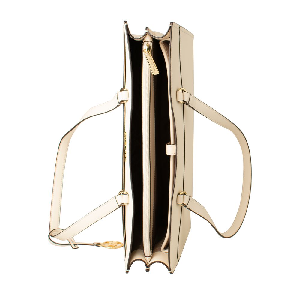 Michael Kors Beige Leather Tote Bag - Image 3
