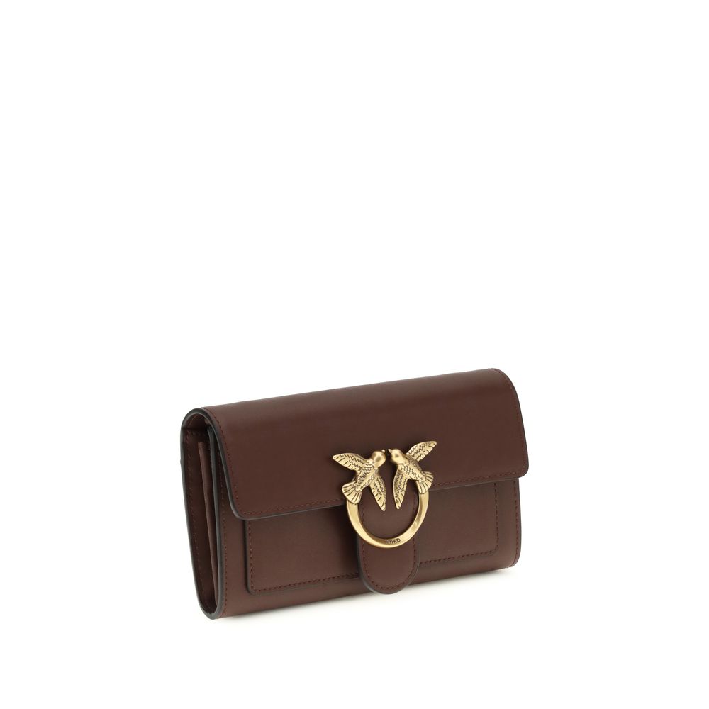 PINKO Brown Calf Leather Bos Taurus Shoulder Bag - Image 2