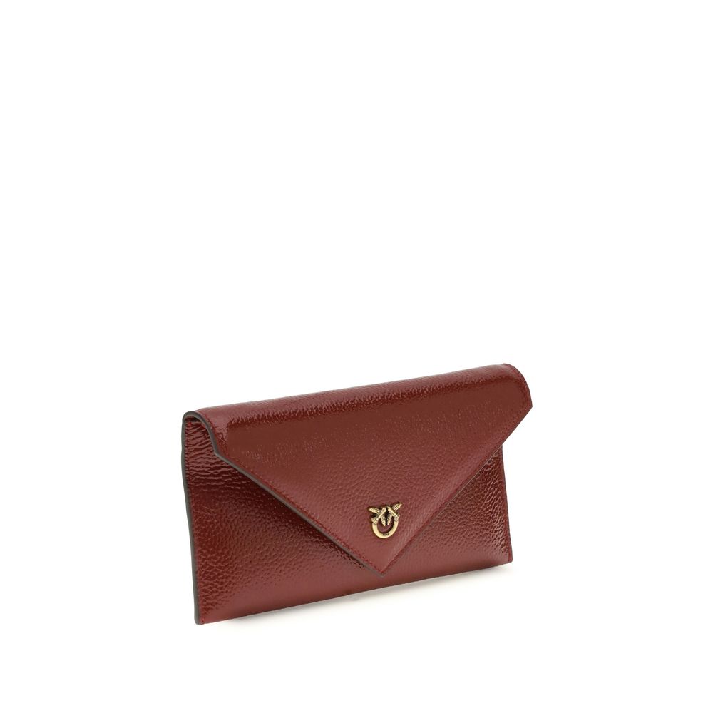 PINKO Bordeaux Calf Leather Bos Taurus Handbag - Image 2