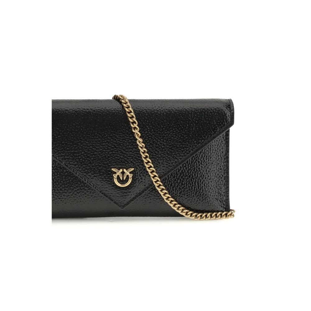 PINKO Black Calf Leather Bos Taurus Handbag - Image 4