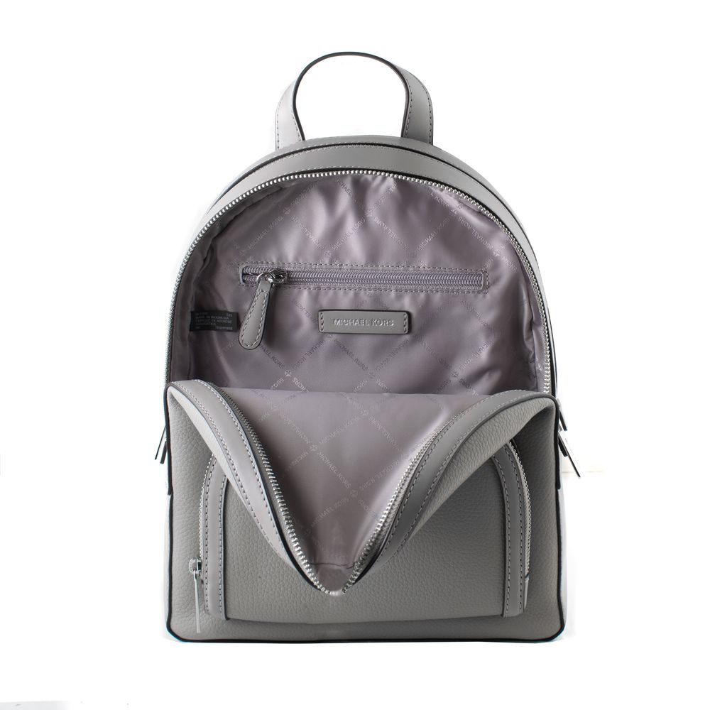 Michael Kors Gray Leather Backpack - Image 3