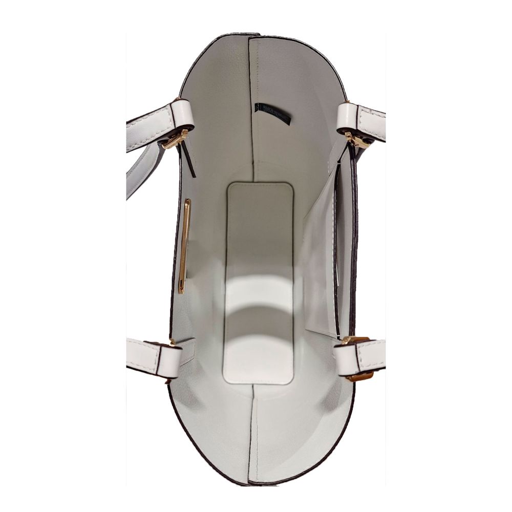 Michael Kors White Leather Tote Bag - Image 3