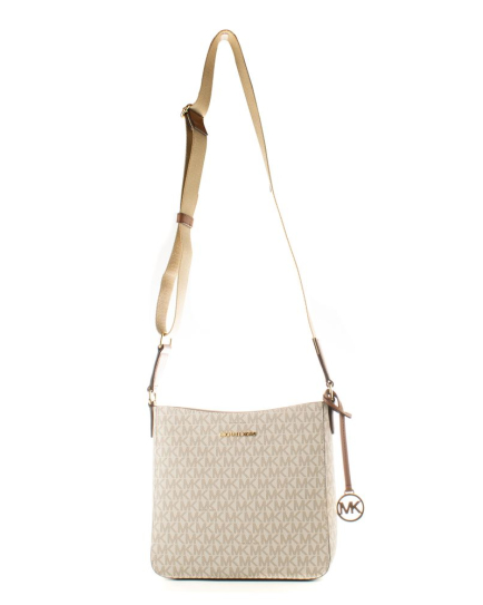 Michael Kors Beige Canvas Crossbody Bag