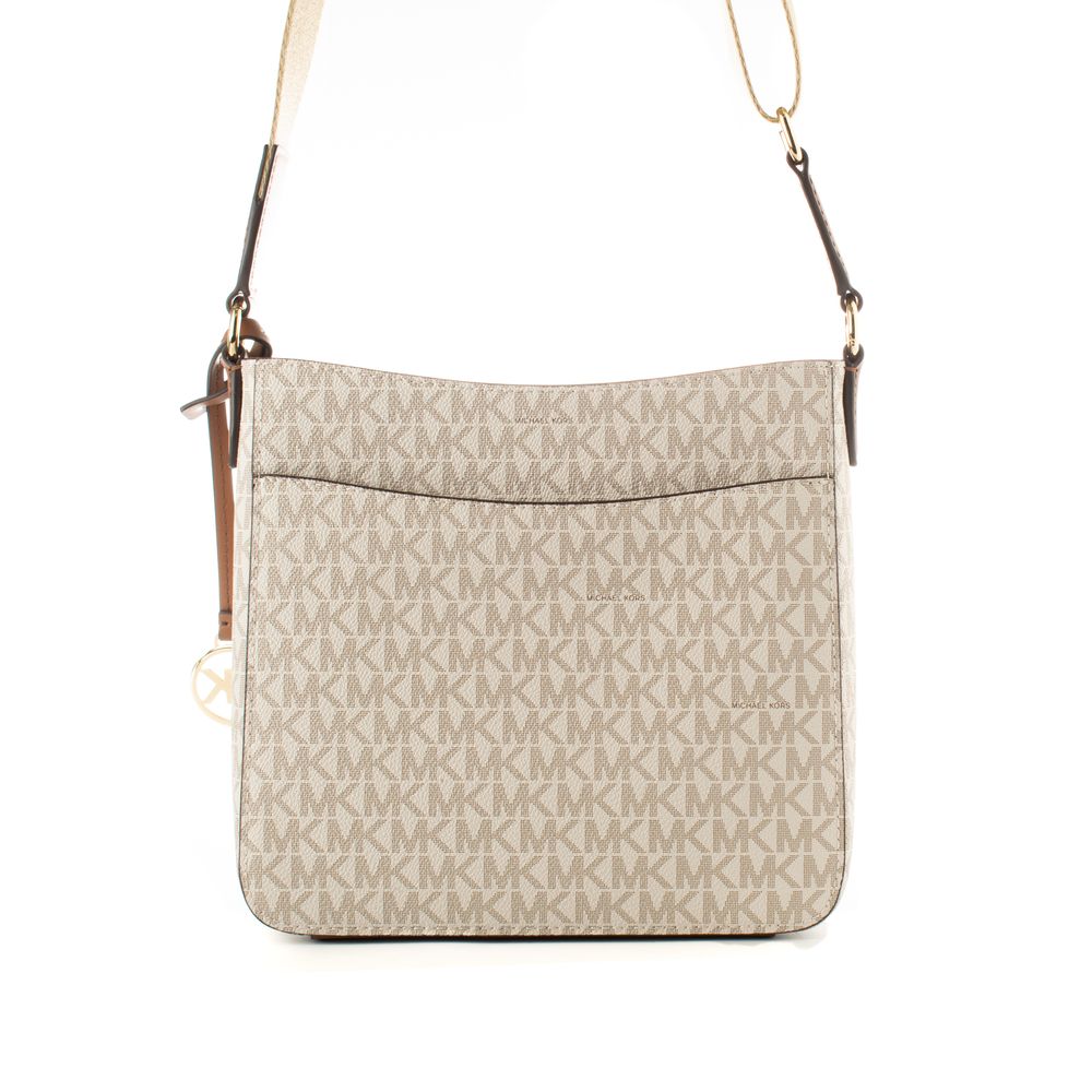 Michael Kors Beige Canvas Crossbody Bag - Image 2