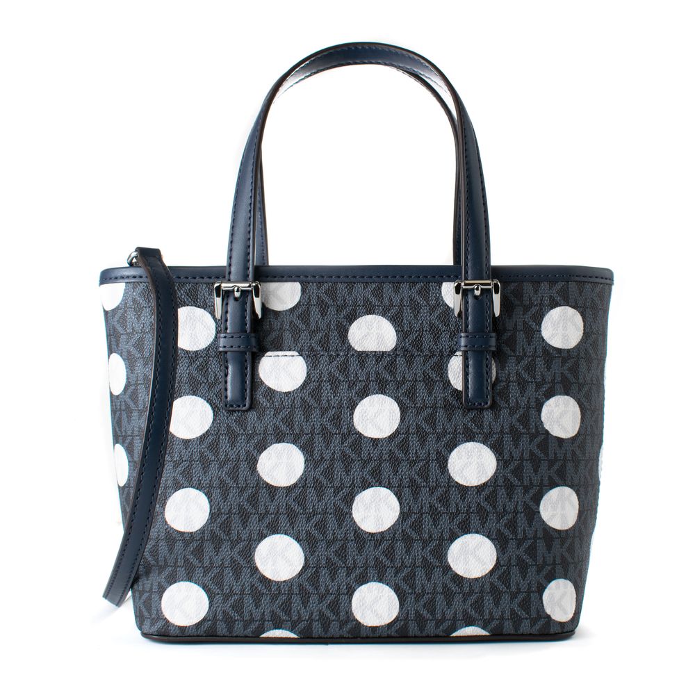 Michael Kors Blue Canvas Tote Bag - Image 2