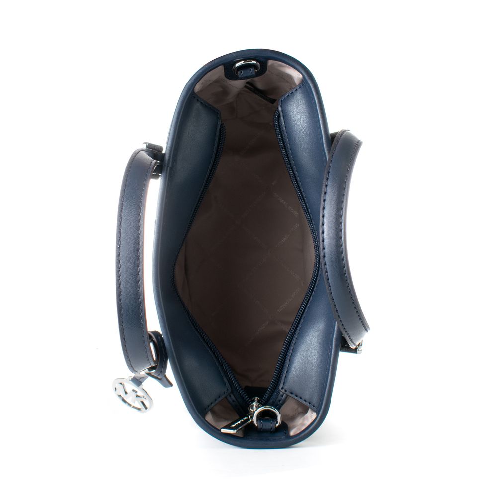 Michael Kors Blue Canvas Tote Bag - Image 3