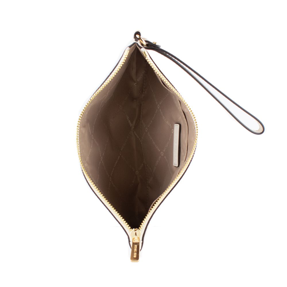 Michael Kors Beige Leather Clutch Bag - Image 3