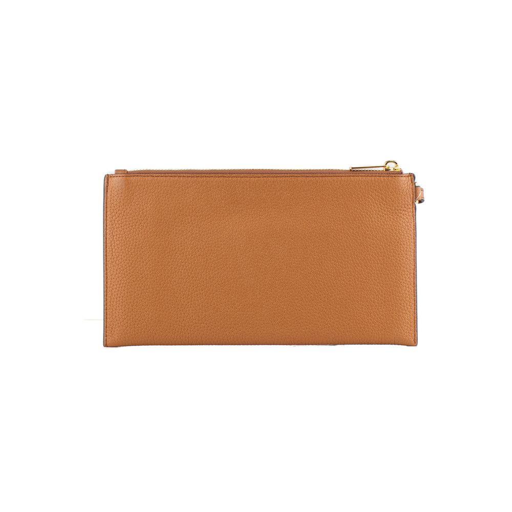 Michael Kors Brown Leather Clutch Bag - Image 2