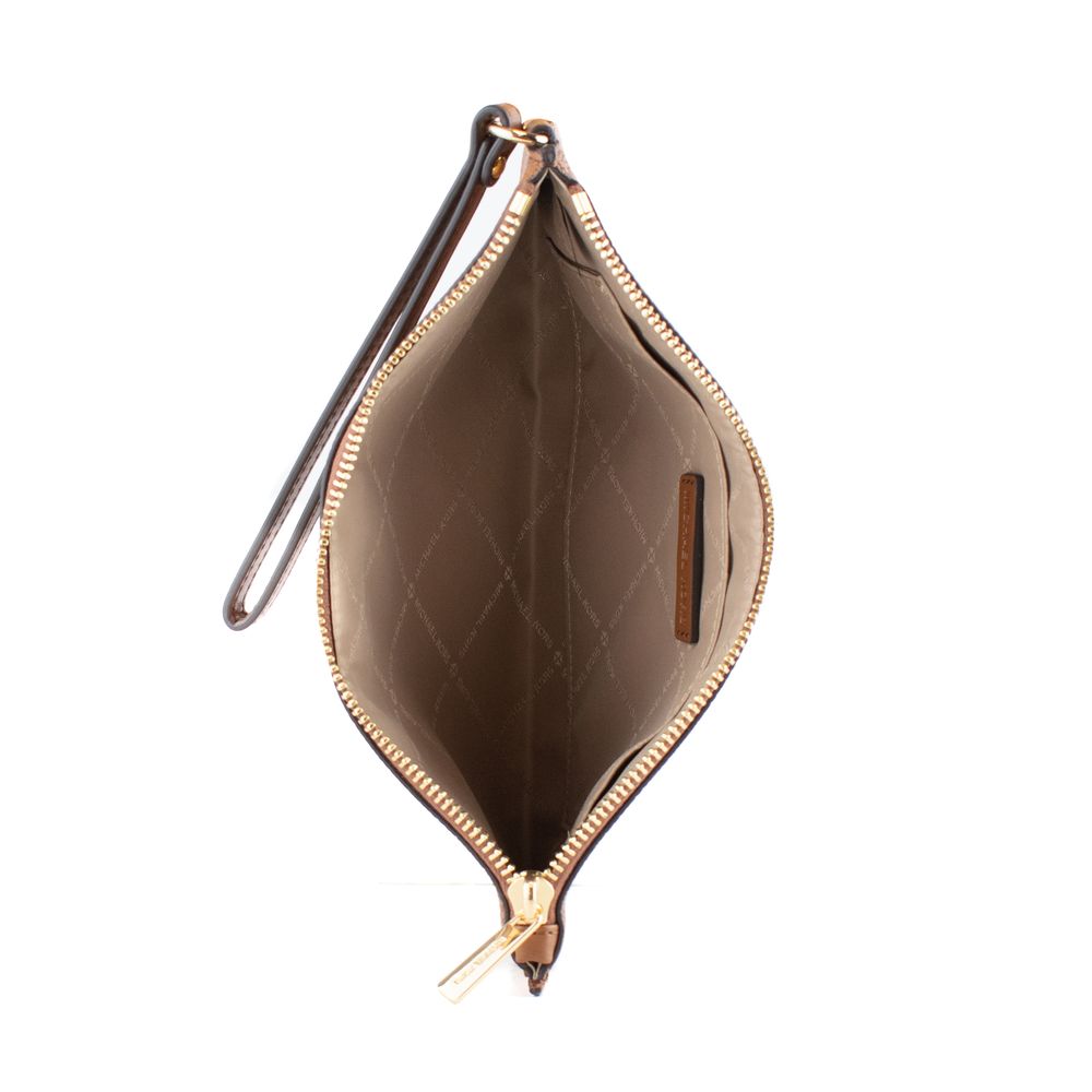 Michael Kors Brown Leather Clutch Bag - Image 3