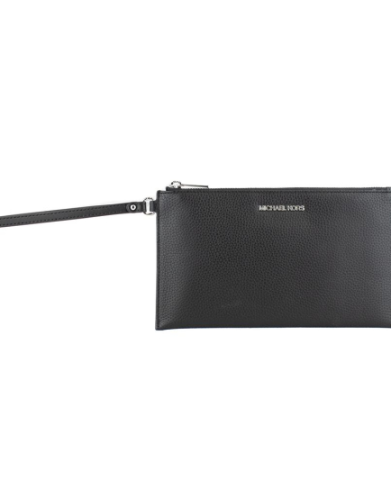 Michael Kors Black Leather Clutch Bag