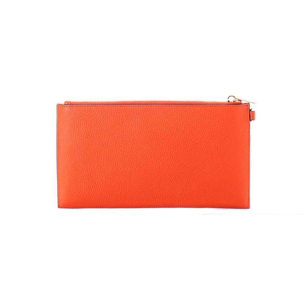 Michael Kors Orange Leather Clutch Bag - Image 2