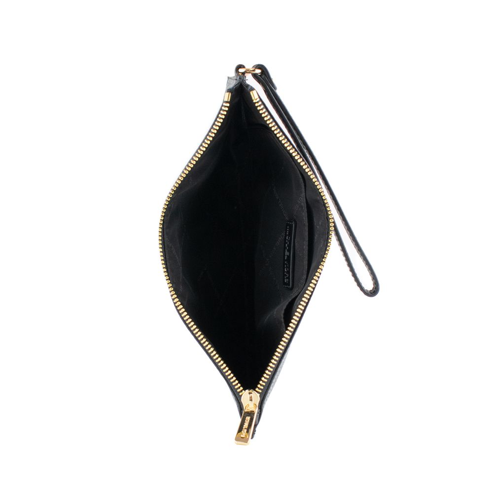 Michael Kors Black Leather Clutch Bag - Image 3