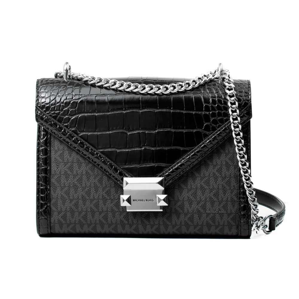 Michael Kors Black Canvas Crossbody Bag