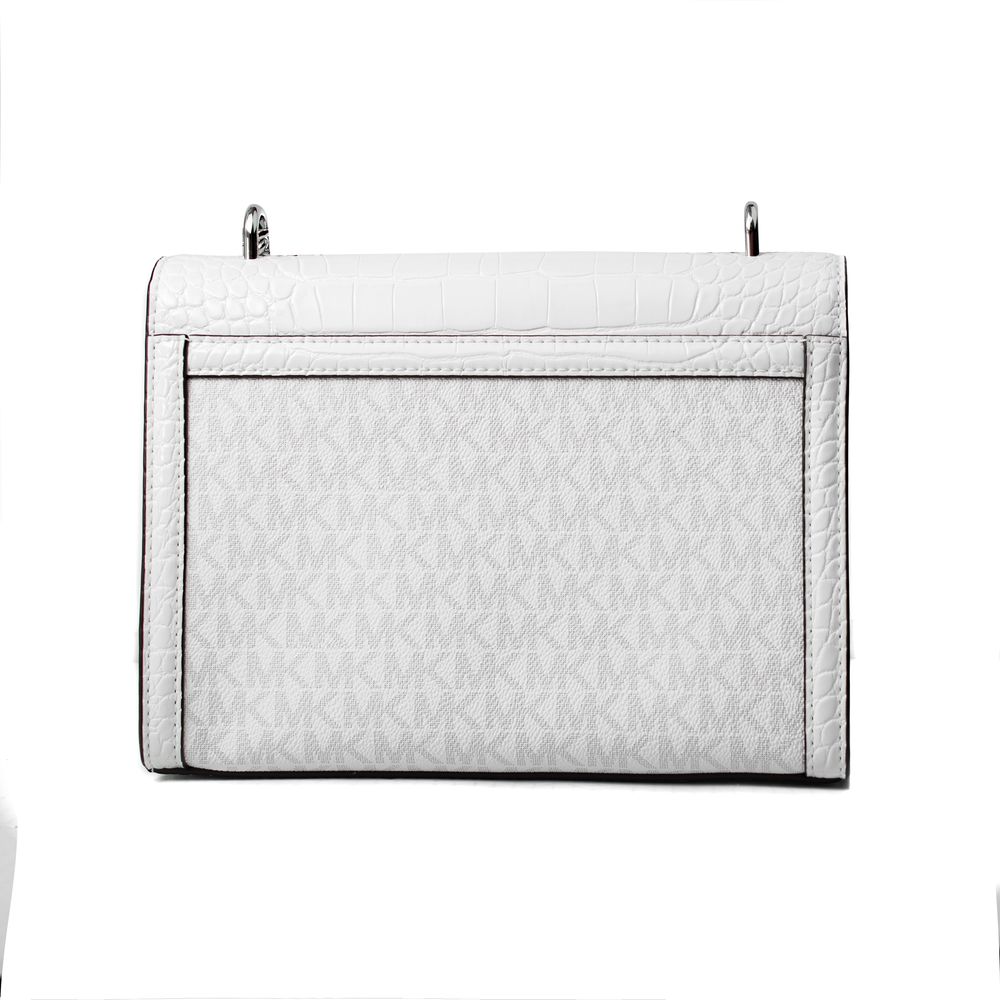 Michael Kors White Canvas Crossbody Bag - Image 2