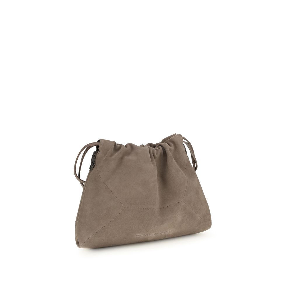 Brunello Cucinelli Beige Calf Leather Bos Taurus Clutch Bag - Image 2