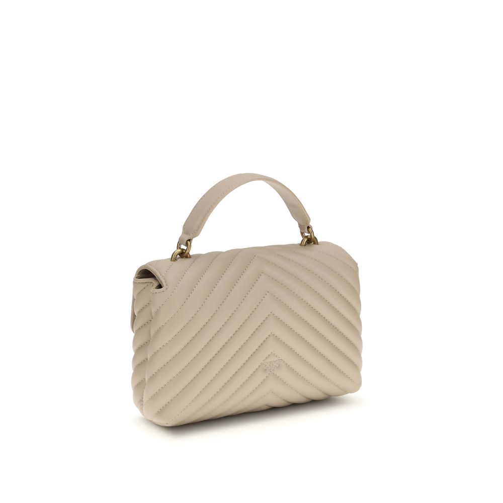 PINKO Beige Calf Leather Bos Taurus Handbag - Image 3