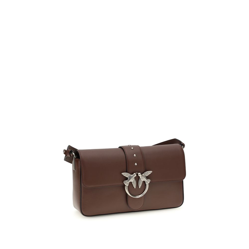 PINKO Brown Leather Shoulder Bag - Image 2