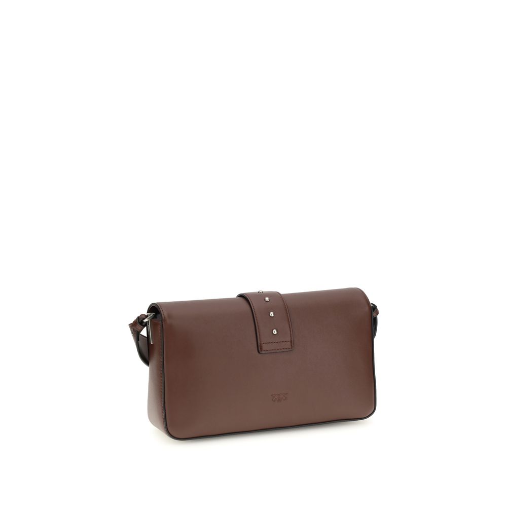 PINKO Brown Leather Shoulder Bag - Image 3