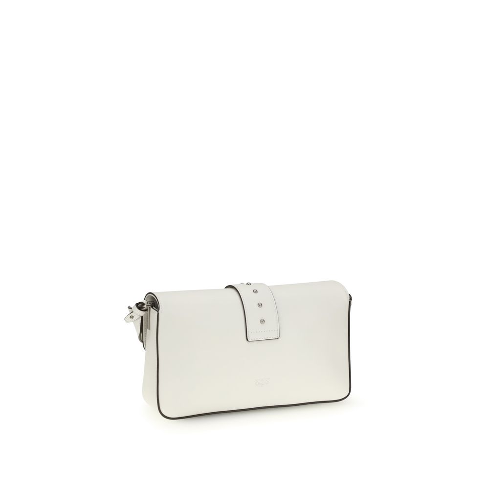 PINKO White Leather Shoulder Bag - Image 3