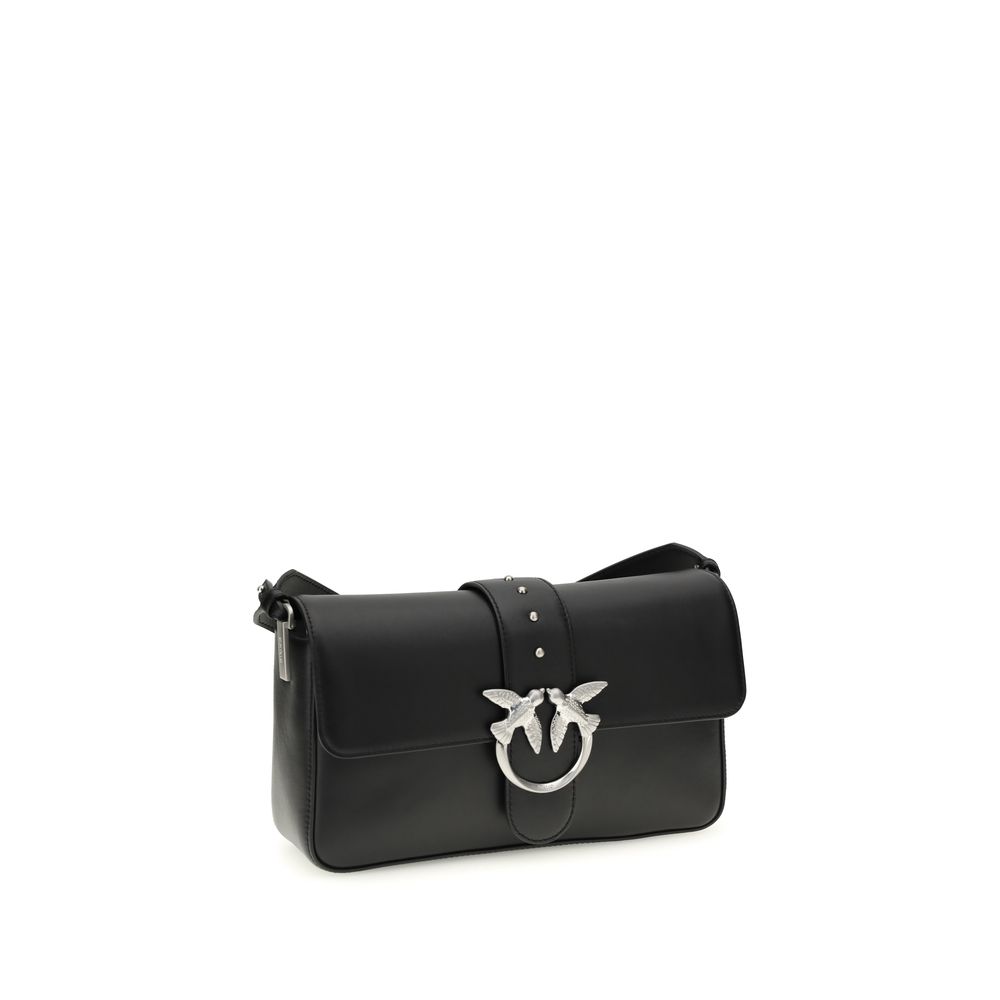 PINKO Black Leather Shoulder Bag - Image 2
