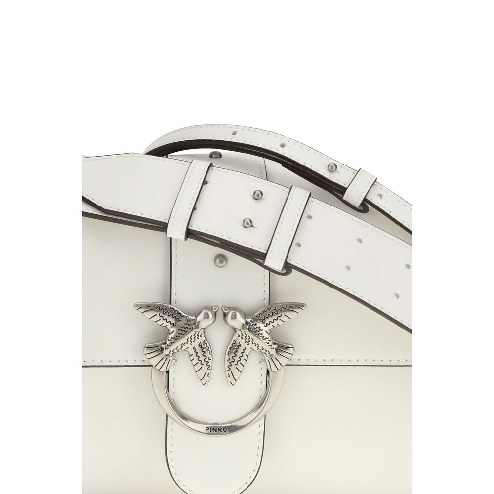 PINKO White Leather Shoulder Bag - Image 4