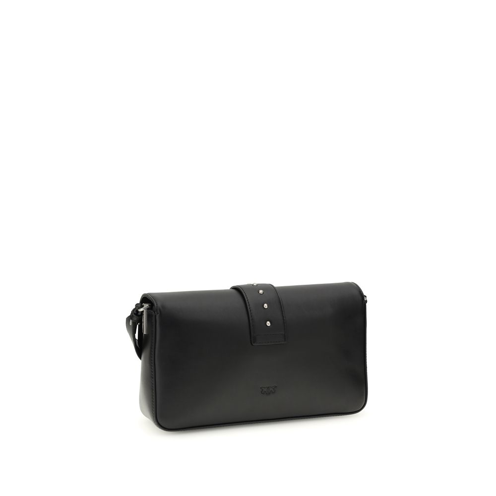 PINKO Black Leather Shoulder Bag - Image 3