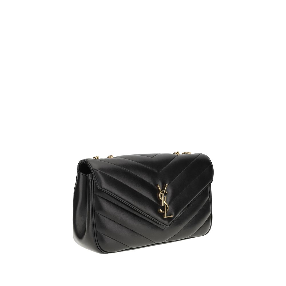 Saint Laurent Black Calf Leather Bos Taurus Shoulder Bag - Image 2