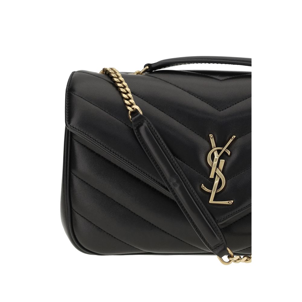 Saint Laurent Black Calf Leather Bos Taurus Shoulder Bag - Image 4