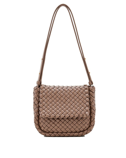 Bottega Veneta Brown Lamb Leather Shoulder Bag