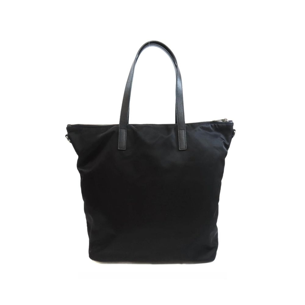 Prada Black Nylon Tote Bag - Image 2