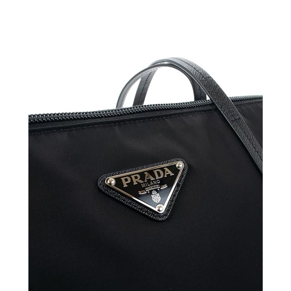 Prada Black Nylon Tote Bag - Image 4