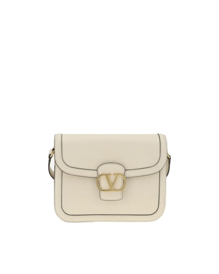 Valentino Garavani White Leather Shoulder Bag
