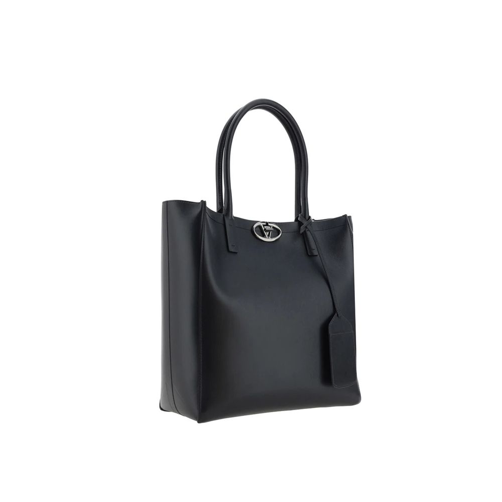 Valentino Garavani Black Calfskin Tote Bag - Image 2
