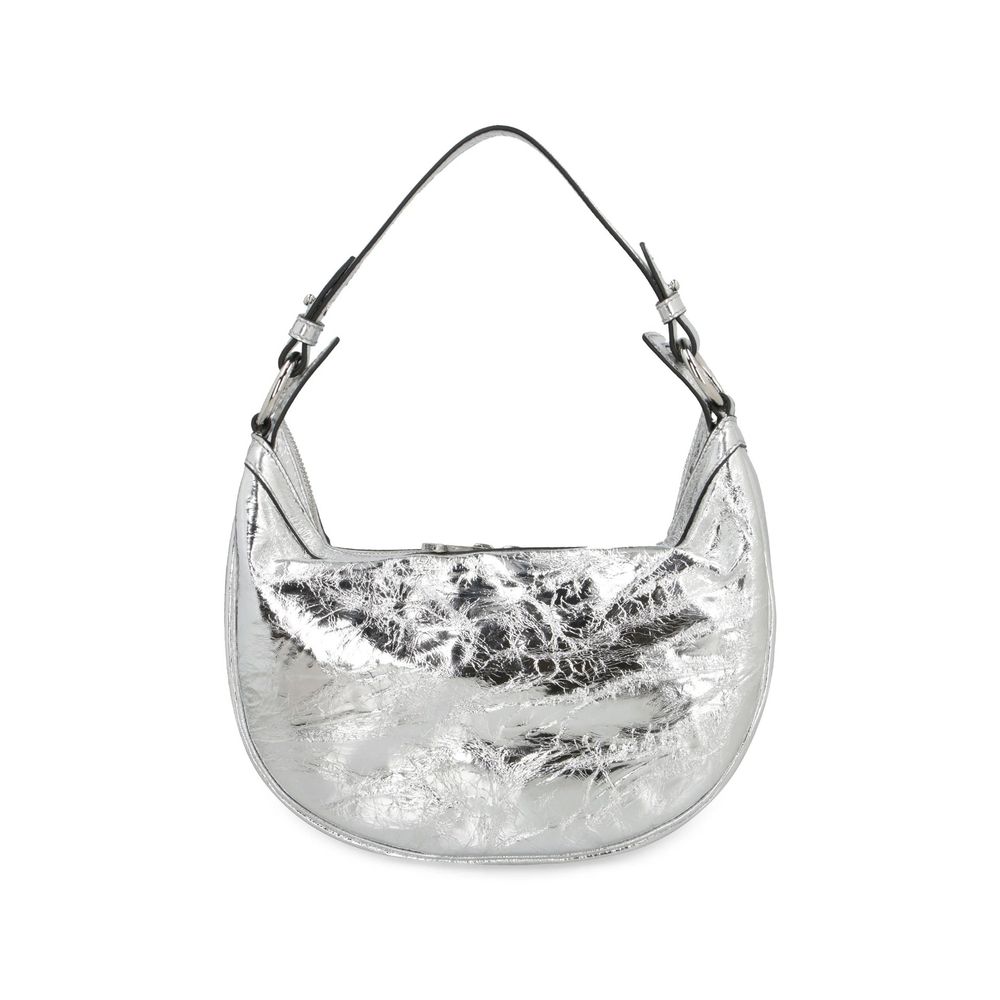 Versace Silver Lamb Leather Shoulder Bag - Image 3