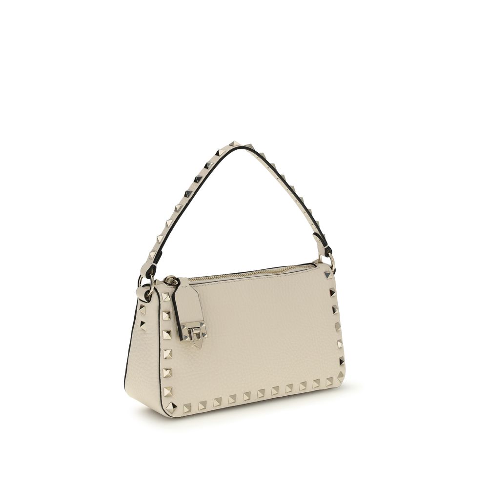 Valentino Garavani Beige Calf Leather Bos Taurus Shoulder Bag - Image 2