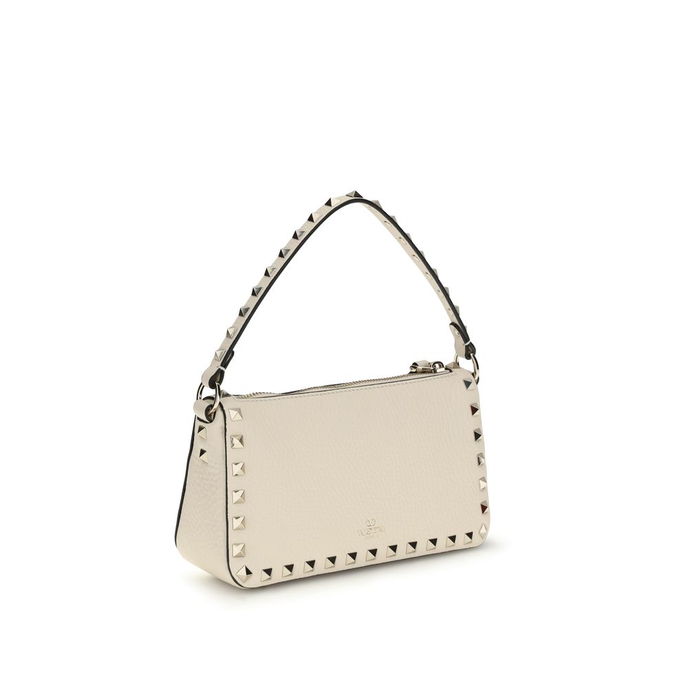 Valentino Garavani Beige Calf Leather Bos Taurus Shoulder Bag - Image 3