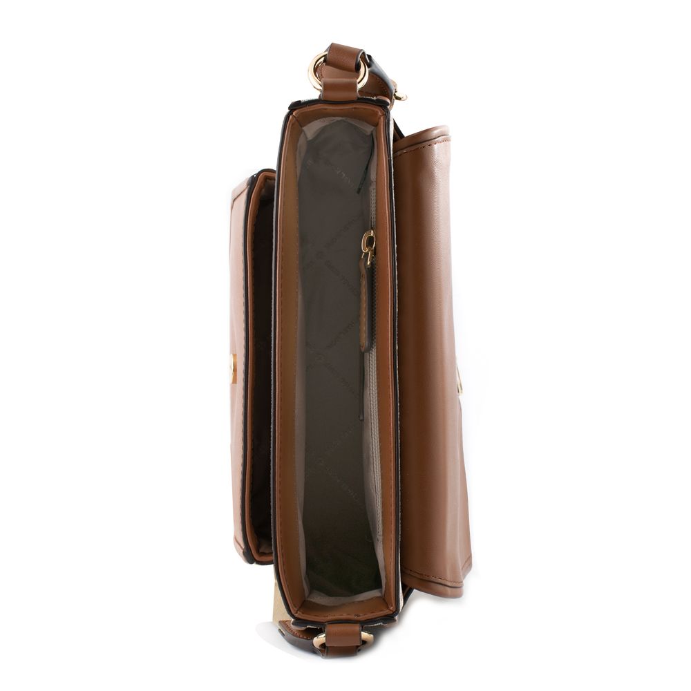 Michael Kors Beige Canvas Crossbody Bag - Image 3