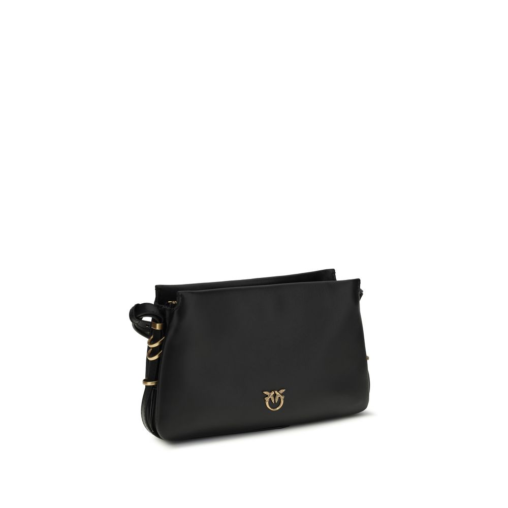 PINKO Black Calf Leather Bos Taurus Shoulder Bag - Image 2
