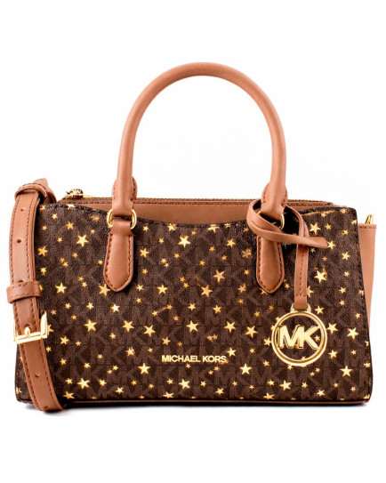 Michael Kors Brown Canvas Handbag