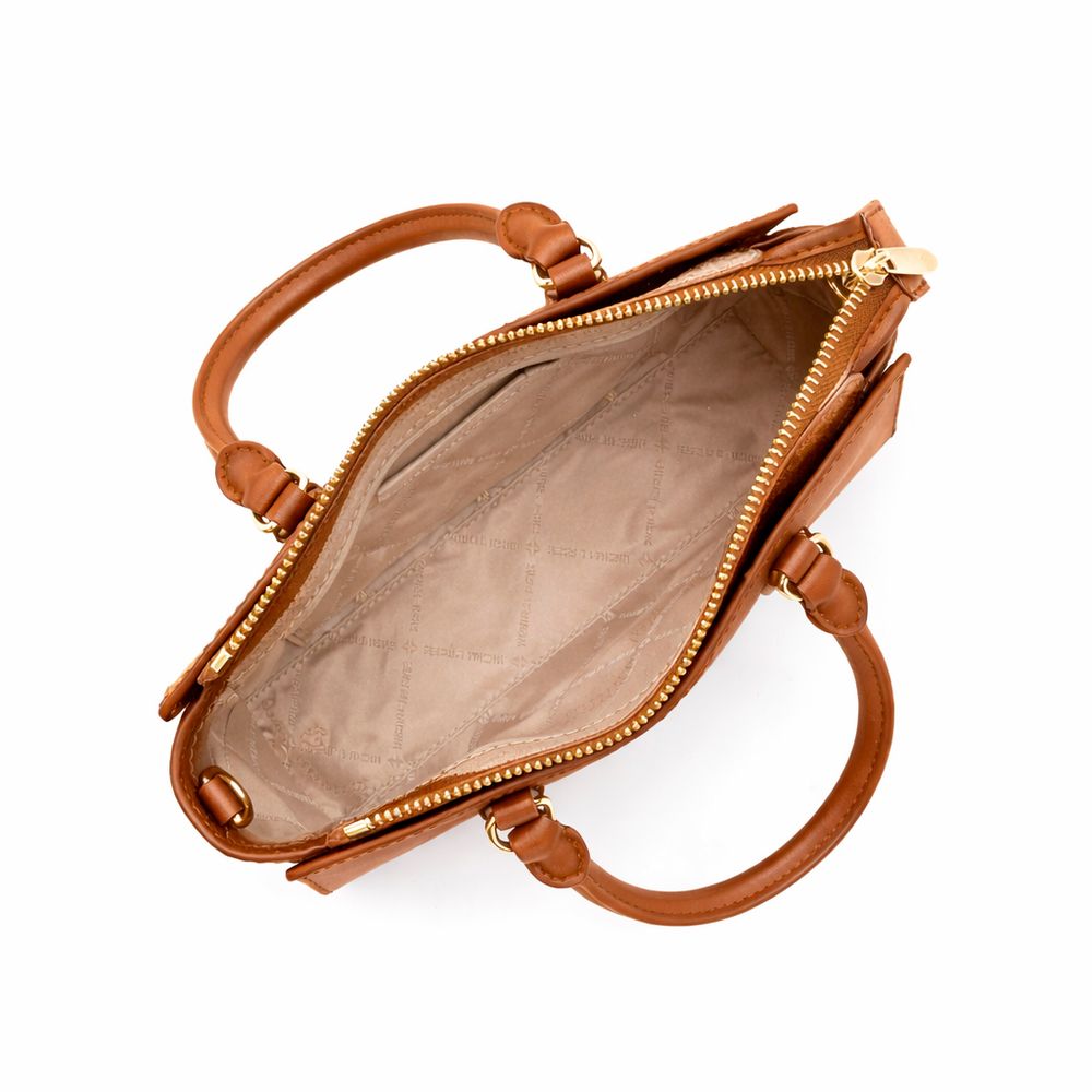 Michael Kors Brown Canvas Handbag - Image 3