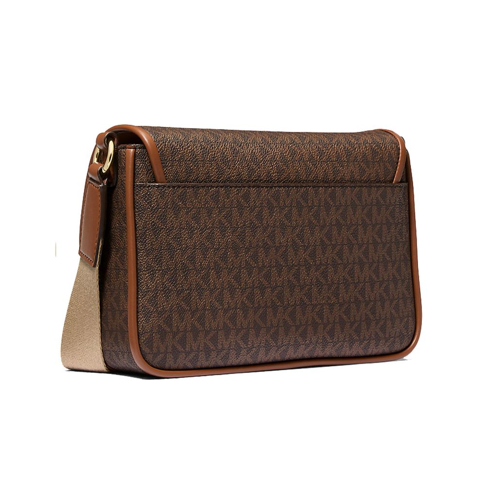 Michael Kors Brown Canvas Crossbody Bag - Image 2