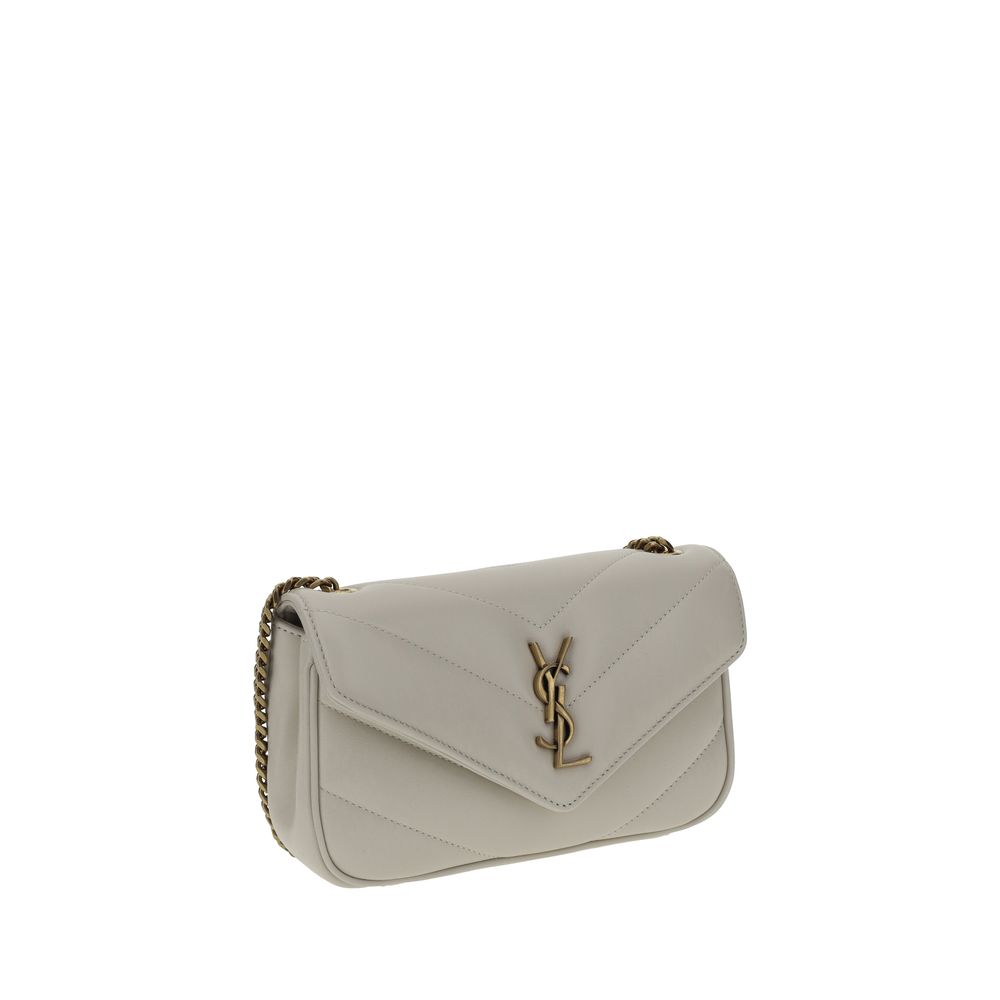 Saint Laurent White Lamb Ovis Aries Aries Shoulder Bag - Image 2