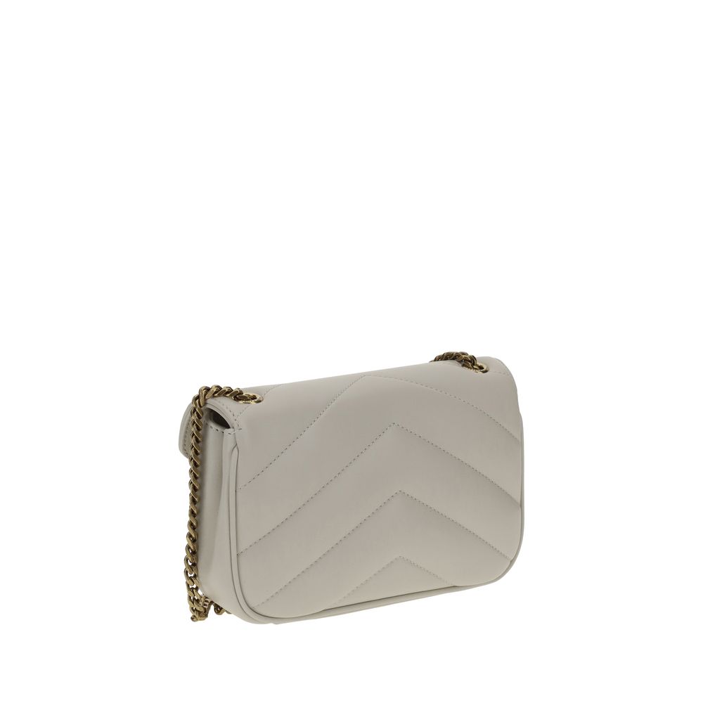 Saint Laurent White Lamb Ovis Aries Aries Shoulder Bag - Image 3
