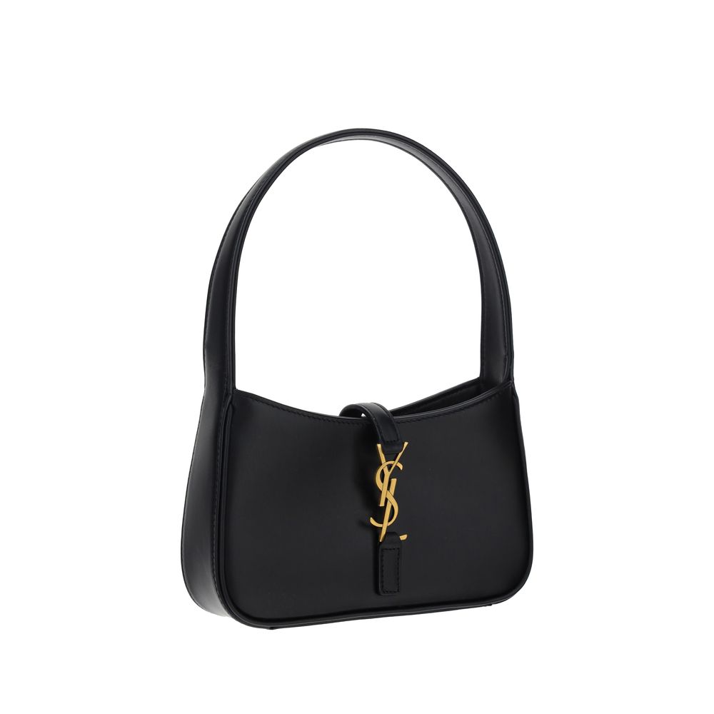Saint Laurent Black Calf Leather Bos Taurus Shoulder Bag - Image 2