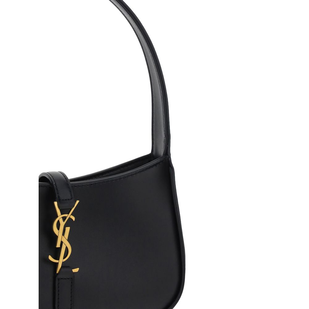 Saint Laurent Black Calf Leather Bos Taurus Shoulder Bag - Image 4