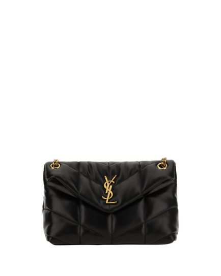 Saint Laurent Black Lamb Leather Shoulder Bag